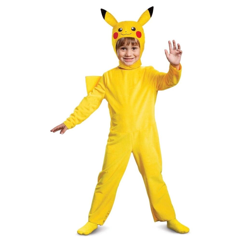 Pokemon Pikachu Kids Costume Officially Licensed Large 4-6 NEW